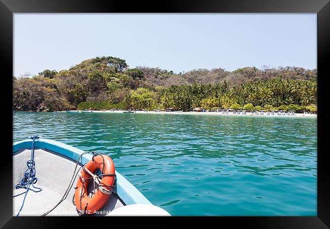 Approaching Isla Tortuga Framed Print by Craig Lapsley