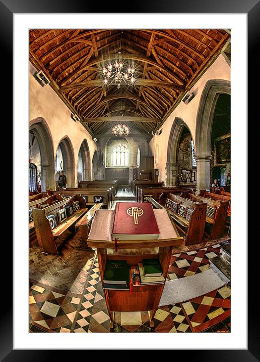 St Michaels church Blewbury Oxon Framed Mounted Print by Tony Bates