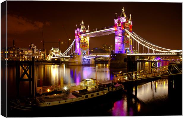 Tower Bridge - New Clothes Canvas Print by peter tachauer