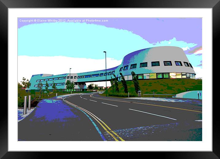 Space age at Campus Framed Mounted Print by Elaine Whitby