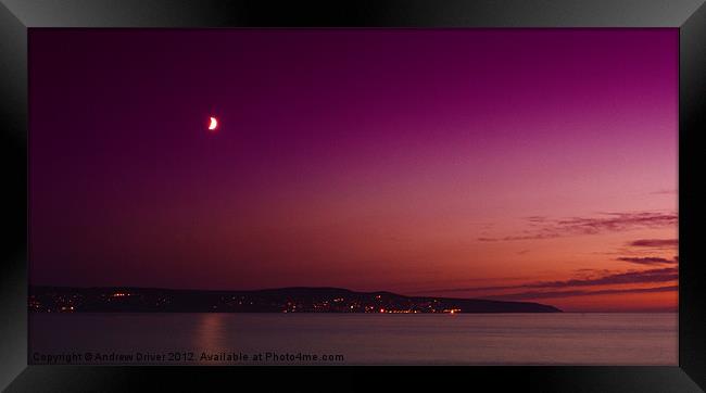 Across the bay Framed Print by Andrew Driver