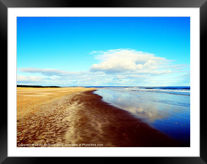 Blowing Sands Framed Mounted Print by Laura McGlinn Photog