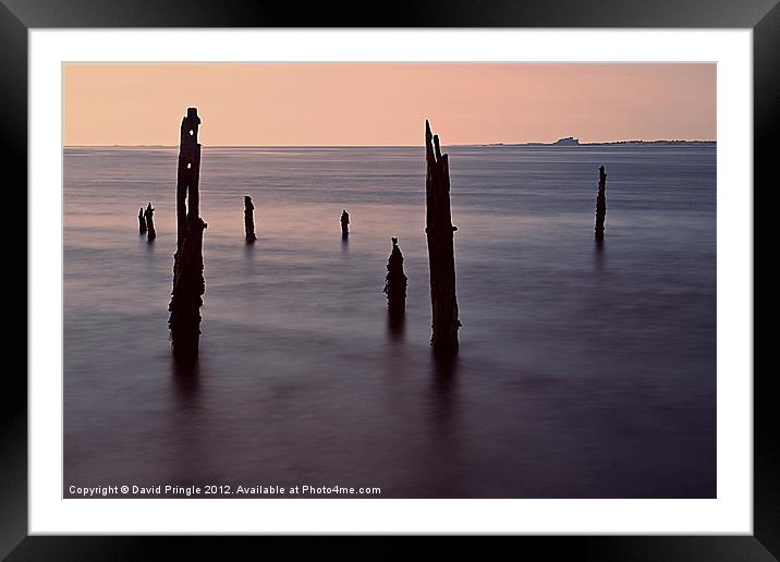 Tranquil Sea Framed Mounted Print by David Pringle