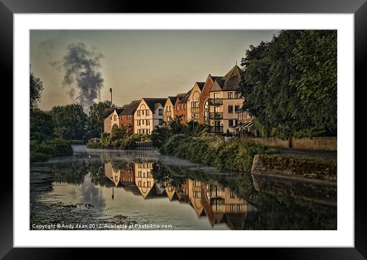 Dawn reflections Framed Mounted Print by Andy dean