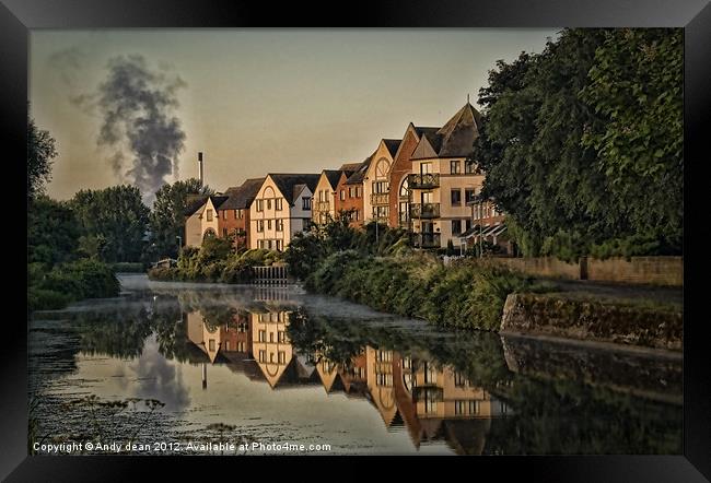 Dawn reflections Framed Print by Andy dean