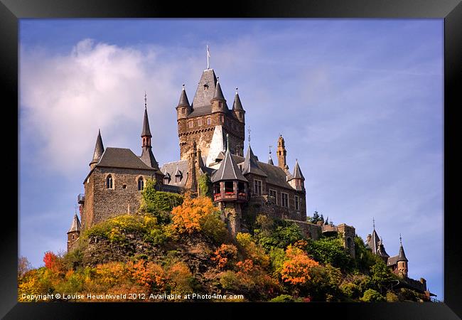 Reichsburg Castle, Germany Framed Print by Louise Heusinkveld