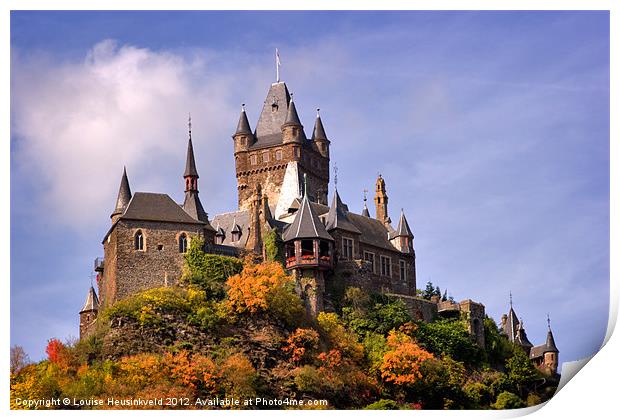 Reichsburg Castle, Germany Print by Louise Heusinkveld