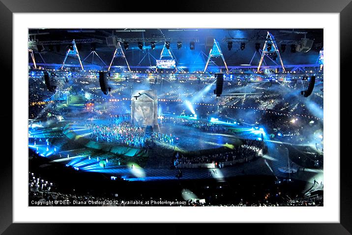 The Kiss, Olympic Ceremony 2012 Framed Mounted Print by DEE- Diana Cosford
