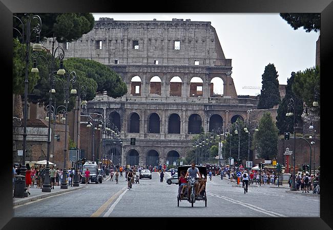 the colleseum Framed Print by Angelito Magahum