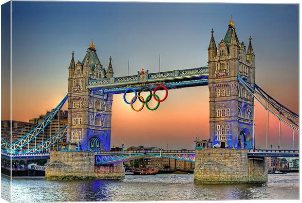 Tower Bridge at Sunset Canvas Print by Phil Clements