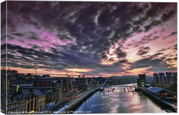 Tyne View Canvas Print by Ray Pritchard