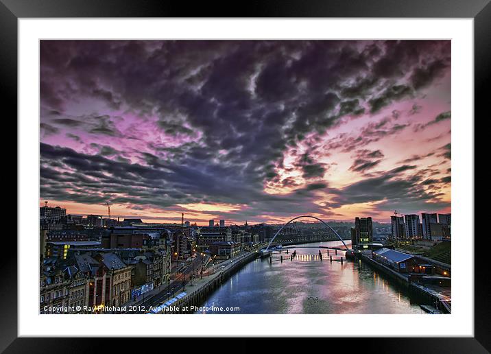 Tyne View Framed Mounted Print by Ray Pritchard