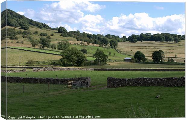 The derbyshire dales Canvas Print by stephen clarridge