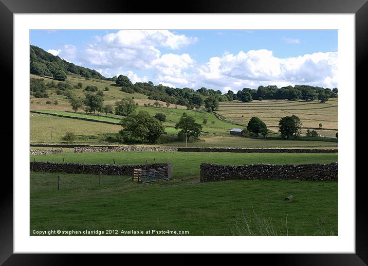 The derbyshire dales Framed Mounted Print by stephen clarridge