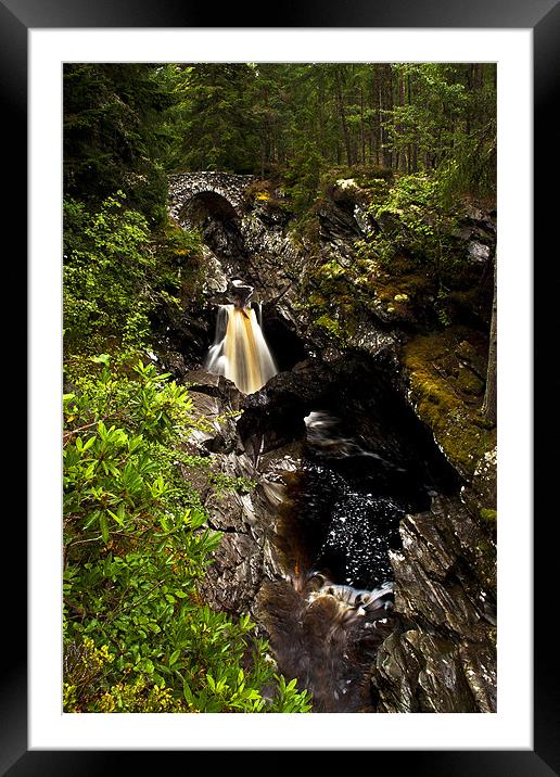 Falls of Bruar Framed Mounted Print by Richard Schofield