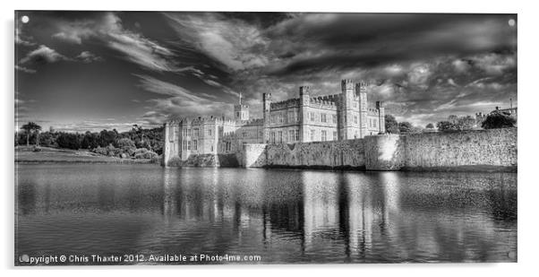 Leeds Castle Reflections Acrylic by Chris Thaxter