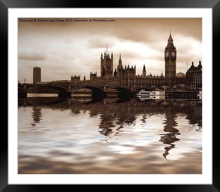 Palace of Westminster Framed Mounted Print by Sharon Lisa Clarke