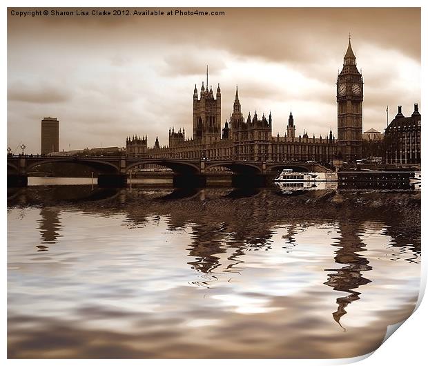 Palace of Westminster Print by Sharon Lisa Clarke