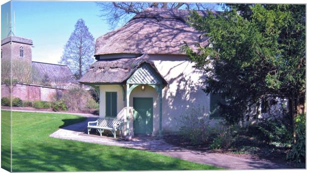 Little Thatched Dairy. Canvas Print by Heather Goodwin