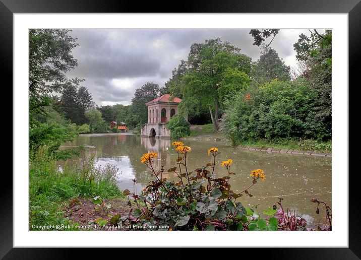 The  beauty of Birkenhead Park,HDR Framed Mounted Print by Rob Lester