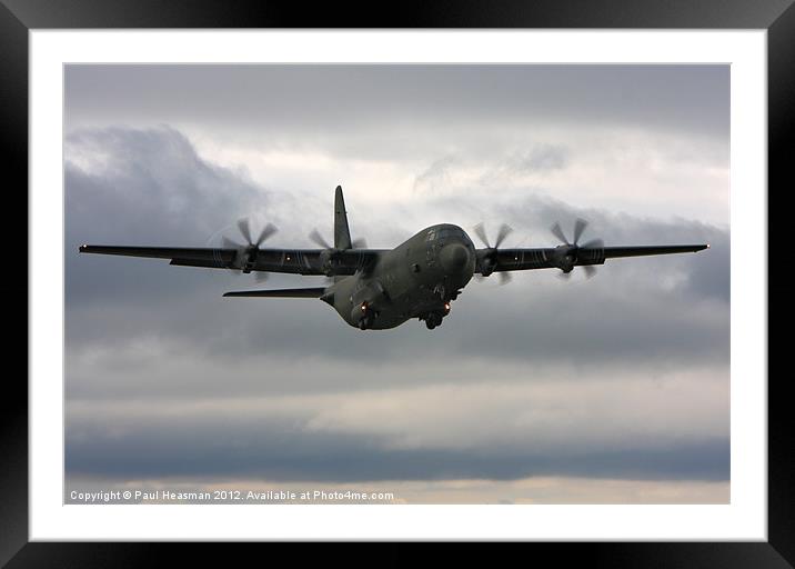 C-130 Hercules Framed Mounted Print by P H