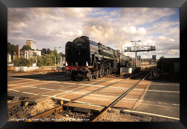 The Duke and The Tornado Framed Print by Rob Hawkins