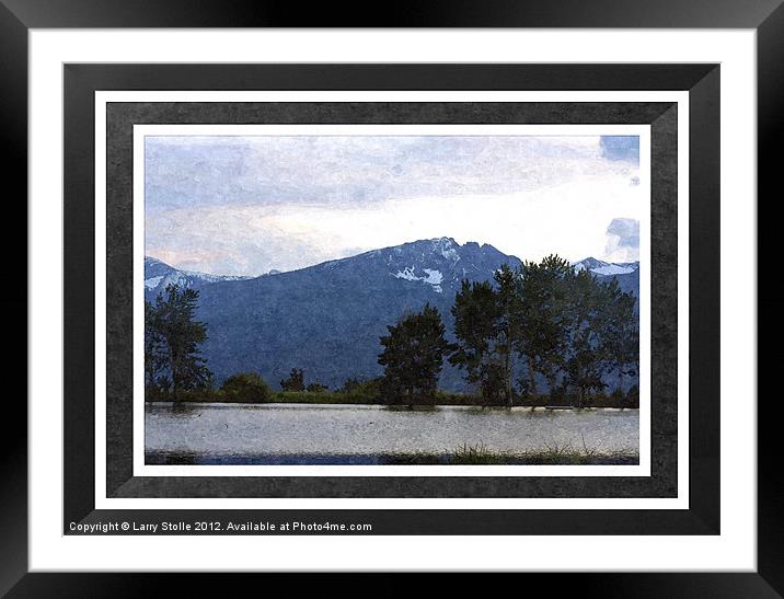 The Bitterroot Valley Framed Mounted Print by Larry Stolle