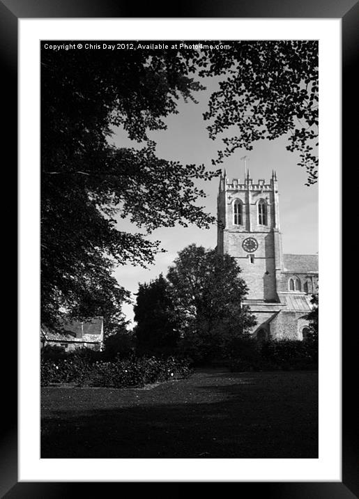The Priory Framed Mounted Print by Chris Day
