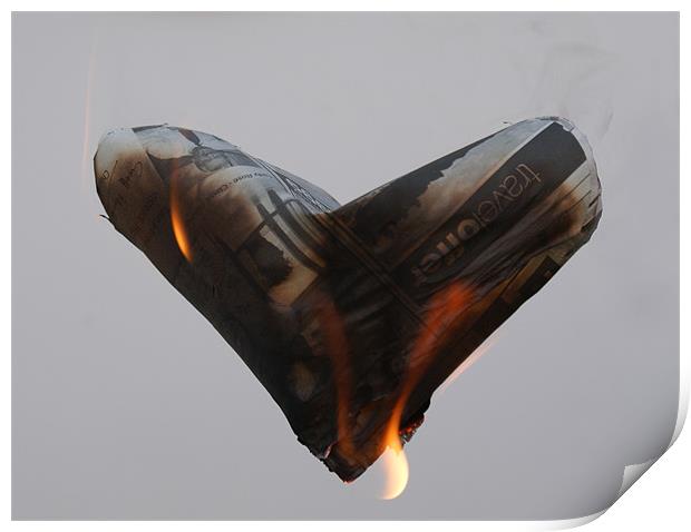 Set My Love Alight Print by Claire Ungley