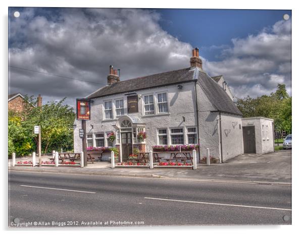 The Tankard Inn Rufforth Near York Acrylic by Allan Briggs