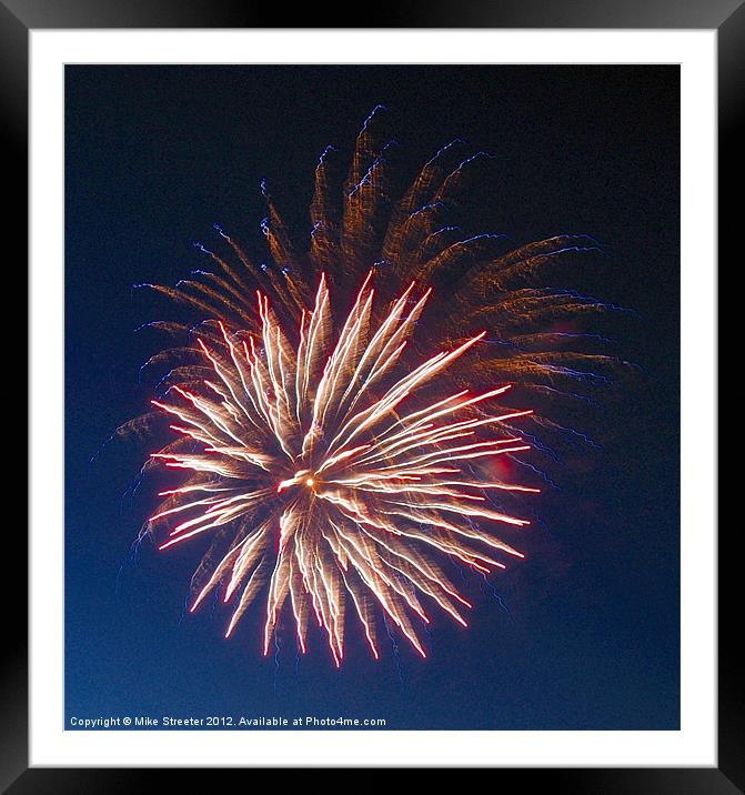Starburst 7 Framed Mounted Print by Mike Streeter