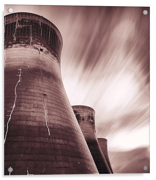 Derelict Cooling Towers Acrylic by David Yeaman