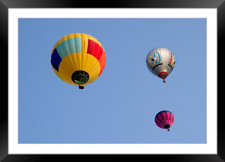 Channel Crossing Balloons Framed Mounted Print by VICTORIA HENDRICK