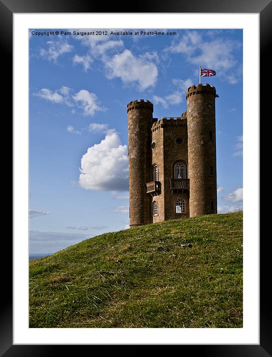 Tower on the Hill Framed Mounted Print by Pam Sargeant