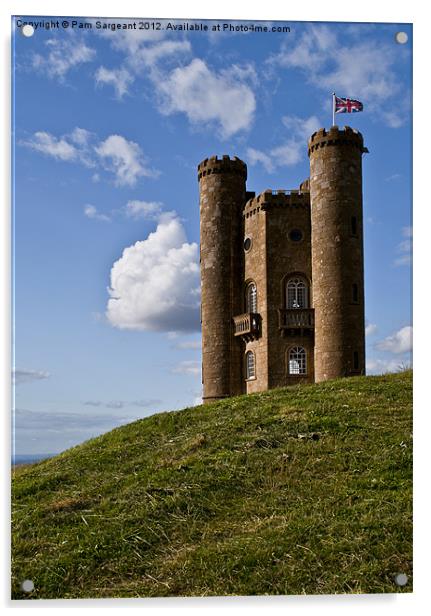 Tower on the Hill Acrylic by Pam Sargeant