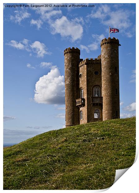 Tower on the Hill Print by Pam Sargeant
