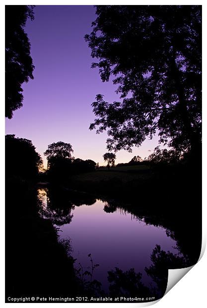 Tiverton Canal Print by Pete Hemington