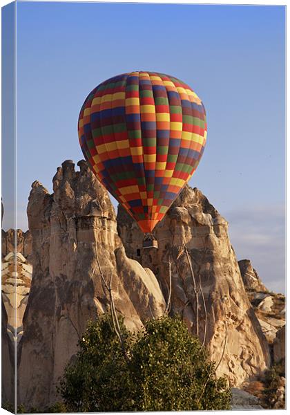 Hot air Balloon and Limestone Canvas Print by Arfabita  