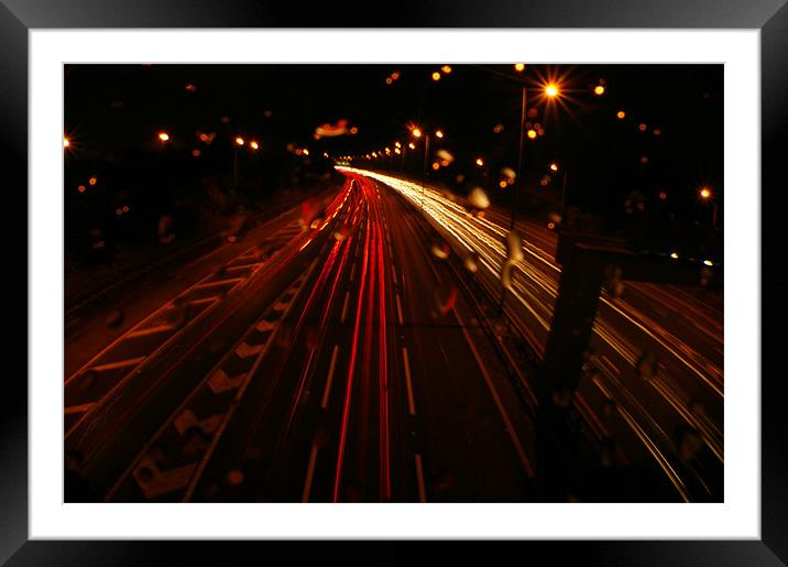 M56 with Rain Framed Mounted Print by Naufragus Simia