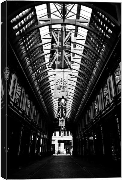 Leadenhall Market London Canvas Print by David Pyatt