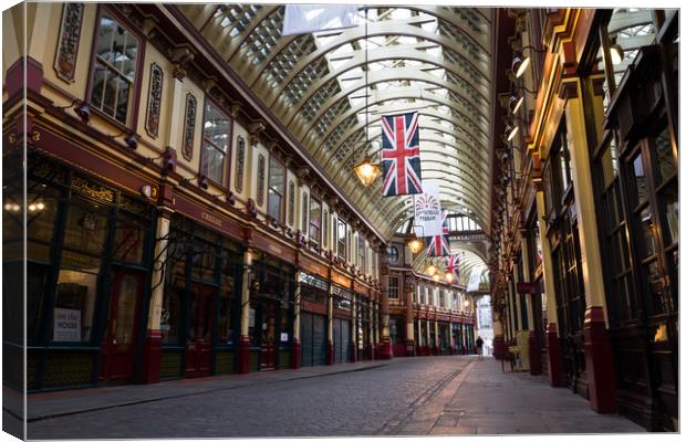 Leadenhall Market London Canvas Print by David Pyatt