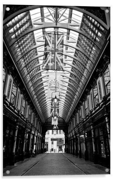 Leadenhall Market London Acrylic by David Pyatt