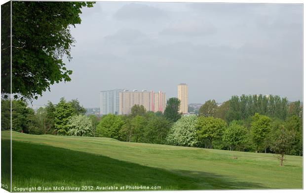 Red Road Flats Canvas Print by Iain McGillivray