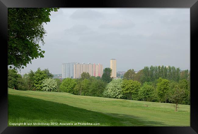 Red Road Flats Framed Print by Iain McGillivray