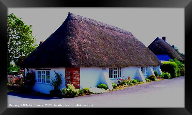 Dorset Thatch Framed Print by Mike Streeter