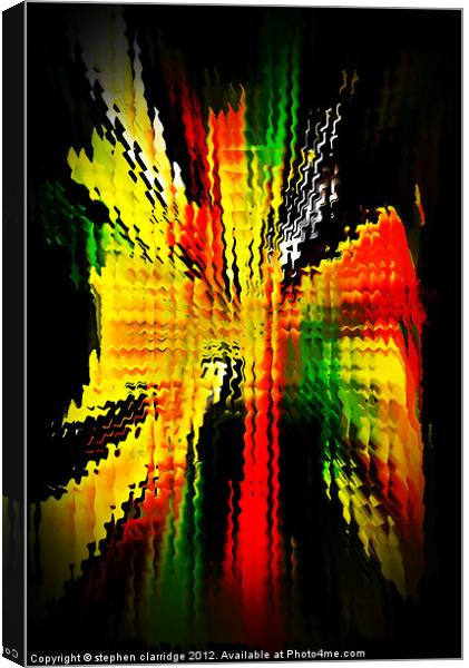 Colour splash abstract Canvas Print by stephen clarridge