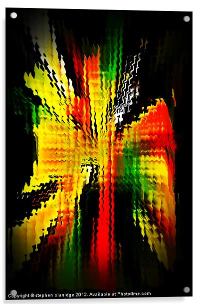 Colour splash abstract Acrylic by stephen clarridge