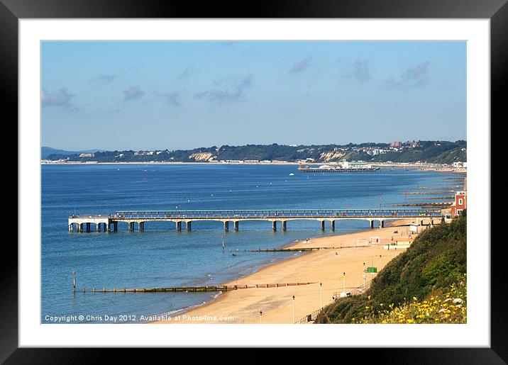 Poole Bay Framed Mounted Print by Chris Day