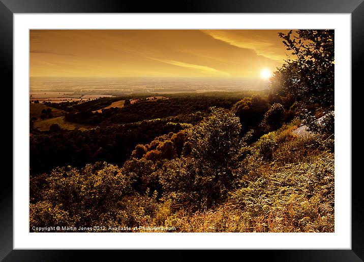 White Horse Sunset Framed Mounted Print by K7 Photography