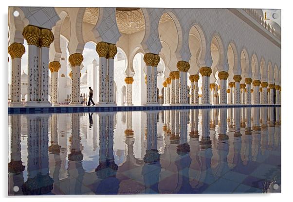 Sheikh Zayed Mosque in Abu Dhabi Acrylic by peter schickert